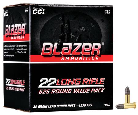 22LR 38GR LEAD ROUND NOSE BOX of 525