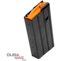 DURAMAG .350 Legend AR-15 (Stainless Steel) 10rd Magazine, Black with Orange Follower