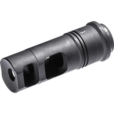 MUZZLE BRAKE FOR AR10/LR308, SERVES AS SUPPRESSOR ADAPTER FOR SOCOM 7.62 SUPPRESSORS. 5/8X24 THREAD