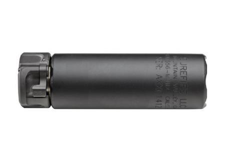 2ND GEN SOCOM SUPPRESSOR, HIGH TEMPERATURE ALLOY CONSTRUCTION, FOR USE WITH 5.56 CALIBER AMMUNITION, BLACK FINISH