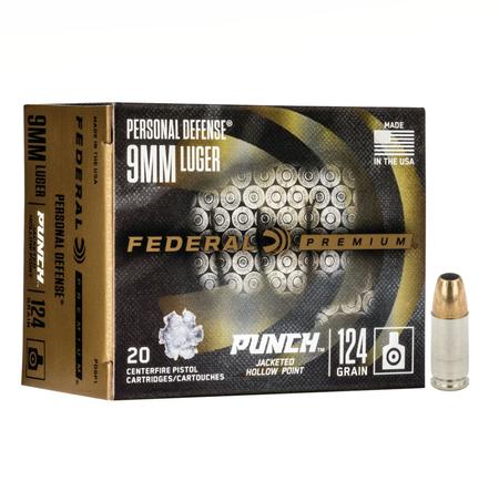 Personal Defense Punch 9mm Luger 124 Grain