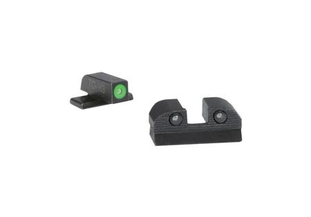 XRAY3 SIGHT SET, DAY/NIGHT, NO 6 GRN FRT, NO 8 REAR, SQ NOTCH