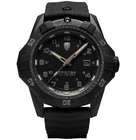 CARBON COMPOSITE DIVE 1000 SERIES, Dial-BLK, Strap-Rubber: Charcoal