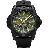 CARBON COMPOSITE DIVE 1010 SERIES-USMC 250TH, Dial-GRN Camo, Strap-Rubber: Charcoal