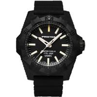 AGGRESSOR CARBON 4100 SERIES USMC 250TH *QTZ, Dial-BLK, Strap-Rubber: Charcoal