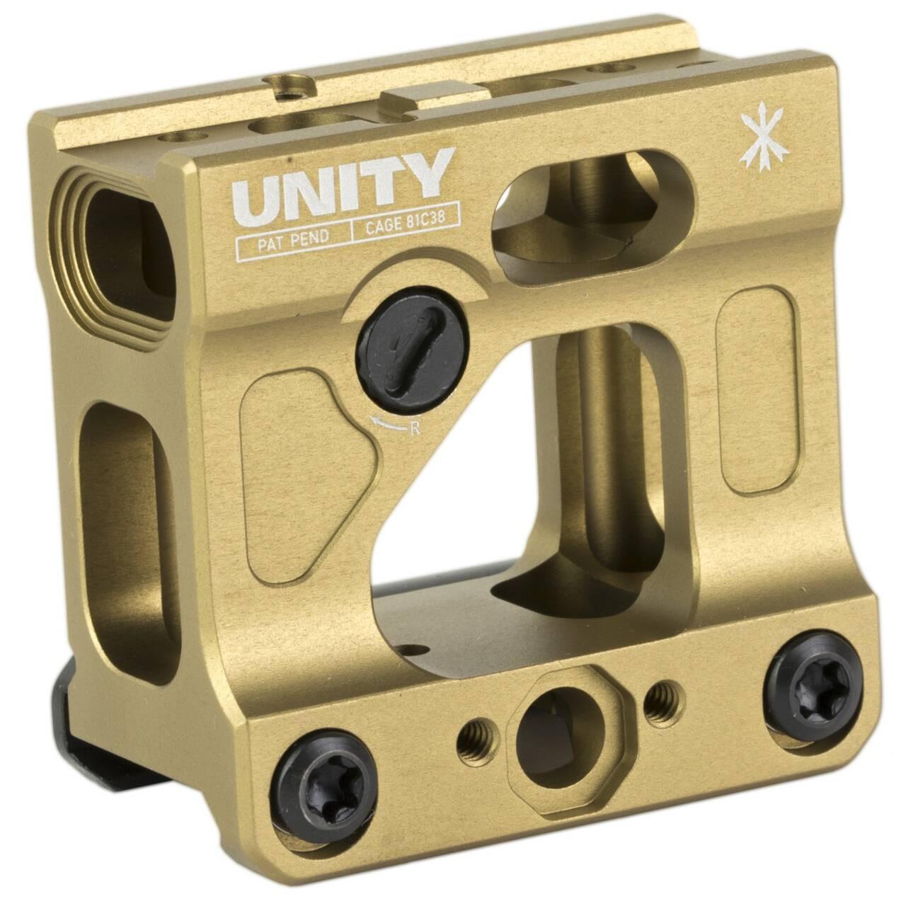 Unity Tactical FAST Micro Mount FDE 2.26 Height w/ BUIS Aimpoint Micro ...